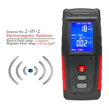 2-in-1 Radiation Detector Test Electric Magnetic Detector